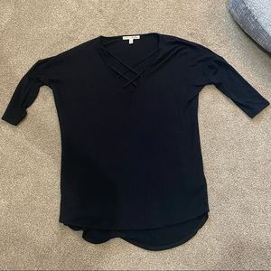 Express strappy neck super soft tee XS